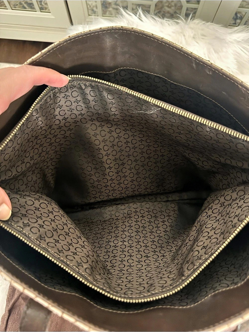 Celine Vintage Macadam Canvas Tote Bag - Picture 16 of 16